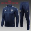 2023-2024 Arsenal club dark blue kid soccer uniforms with long shorts E688#