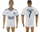 2017-2018 Vancouver Whitecaps #7 BOLANOS Thailand version white soccer jersey home