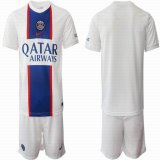 2022-2023 Paris Saint-Germain club white blue soccer jerseys second away