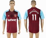 2017-2018 West ham #11 SNODGRASS Thailand version red soccer jersey home