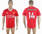 2017-2018 Liverpool Thailand version #14 HENDERSON red soccer jersey home