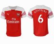 2018-2019 Arsenal thailand version #6 KOSCIELNY white red soccer jersey home