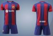 2023-2024 Barcelona club red blue soccer jersey home