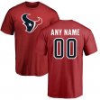 Professional customized Houston Texans red T-Shirts