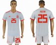 2018 World cup Spain team #25 REINA white soccer jersey away