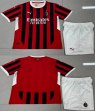 2024-2025 AC Milan club red white soccer jerseys home