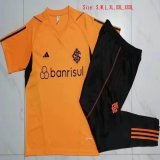 2023-2024 Brazil international Orange black Soccer uniforms with Long Trousers -C1039.