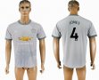 2017-2018 Manchester united JONES #4 thailand version gray soccer jersey away