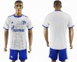2017-2018 Schalke 04 club white soccer jersey away
