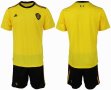 2018 World cup Belgium yellow soccer jersey away