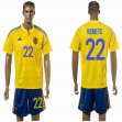 2016 Ukraine national team KRAVETS #22 yellow soccer jersey home
