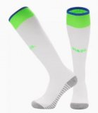 2024 Brazil team white green soccer socks home