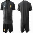 2018 World Cup Belgium black goalkeeper soccer jersey