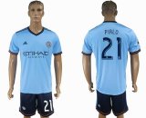 2017-2018 New York City FC PIRLO #21 skyblue soccer jerseys home