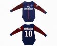 2017-2018 Paris Saint-Germain #10 NEYMAR JR blue long sleeve baby clothes