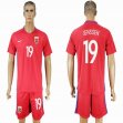 2016-2017 Norway team JENSSEN #19 red soccer jerseys home