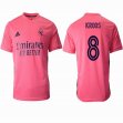 2020-2021 Real Madrid Thailand version #8 KROOS pink soccer uniforms away