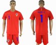 2018 World Cup Croatia team #1 VARGIC red goalkeeper soccer jersey