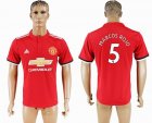 2017-2018 Manchester United #5 MARCOS ROJO Thailand version red soccer jersey