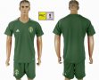 Swedish green goalkeeper soccer jersey FIFA World Cup and Russia 2018 patch
