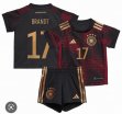 2022 World Cup Germany Team #17 Brandt red black soccer jersey away
