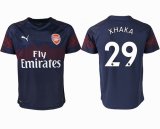 2018-2019 Arsenal thailand version #29 XHAKA blue soccer jersey away