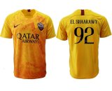 2018-2019 Rome thailand version #92 EL SHAARAWY yellow soccer jerseys away