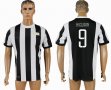 2017-2018 Juventus Thailand version #9 HIGUAIN white black soccer jersey