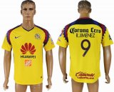 2018-2019 America club thailand version #9 R.JIMENEZ yellow soccer jersey home