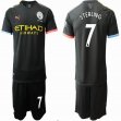 2019-2020 Manchester City club #7 STERLING black soccer jersey away