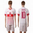 2016 Switzerland Team HXAKA #10 white soccer jerseys away