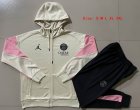 2024-2025 Paris Saint-Germain club beige sports Hooded Sweatshirt with Long Trousers F563