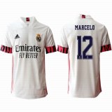 2020-2021 Real Madrid Thailand version #12 MARCELO white soccer uniforms home