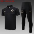 2023-2024 Corinthians black Polo Soccer uniforms with Long Trousers -C1008