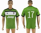 2017-23018 Juventus club #17 MANOZUKIC thailand version green soccer jerseys away