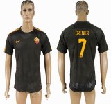 2017-2018 Rome Thailand version #7 GRENIER black soccer jersey away