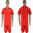 2021 Poland Team red goalkeeper soccer jersey