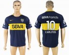 2017-2018 Boca juniors thailand version #10 CARLITOS blue soccer jersey home