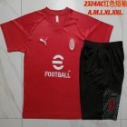 2023-2024 AC Milan club red black soccer Training clothes D941