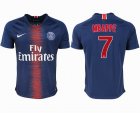 2018-2019 Paris saint germain Thailand version #7 MBAPPE blue soccer jersey home