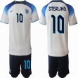 2022 World Cup England #10 STERLING white blue soccer jerseys home