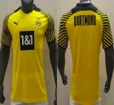 2021-2022 Dortmund club thailand version yellow soccer jersey home