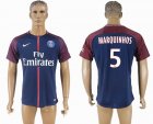 2017-2018 Paris saint germain Thailand version #5 MARQUINHOS blue soccer jersey home