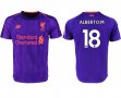 2018-2019 Liverpool Thailand version #18 ALBERTO.M purple soccer jerseys away