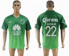 2017 America club P.AGUILAR #22 thailand version green soccer jersey away