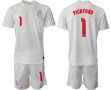 2022 World Cup England #1 PICKFORD white soccer jerseys home