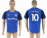 2017-2018 Everton FC thailand version #10 LUKAKU blue soccer jersey home