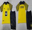 2021-2022 Dortmund club black yellow soccer jerseys home