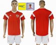 FIFA World Cup and Russia 2018 patch Russia red soccer jersey home