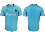 2018-2019 Olympique de Marseille thailand version skyblue soccer jersey away